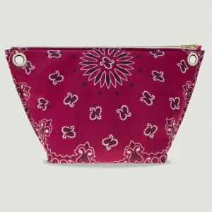 Pochette Œillets - Bordeaux / Fuchsia