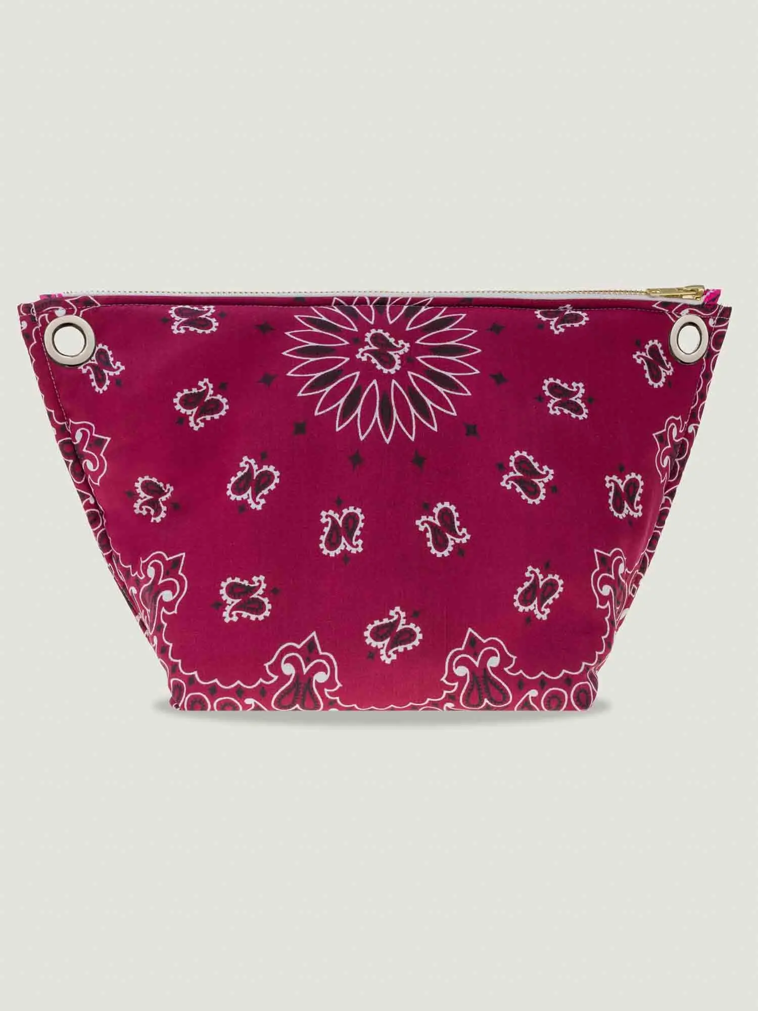Pochette Œillets - Bordeaux / Fuchsia