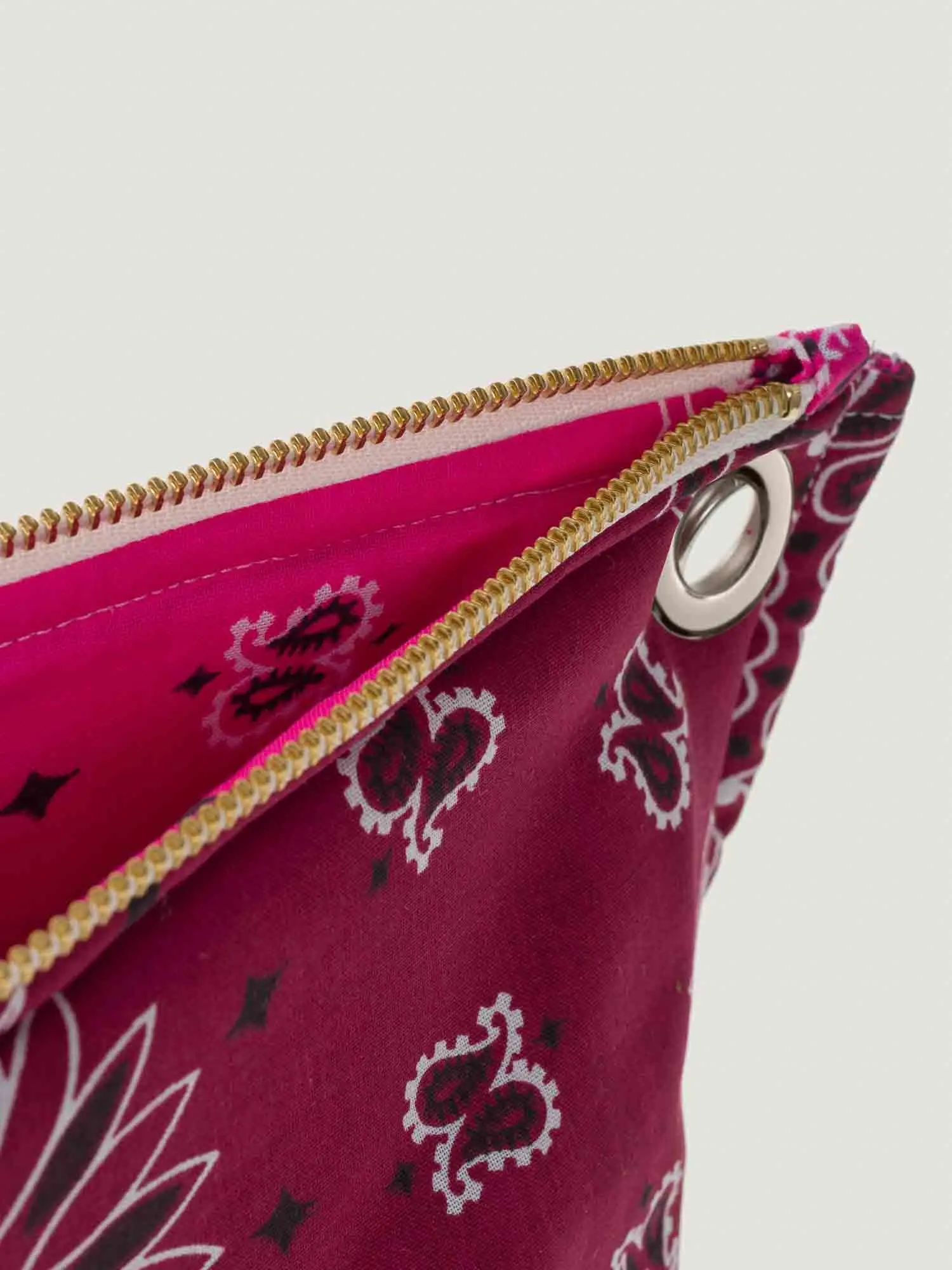 Pochette Œillets - Bordeaux / Fuchsia – Image 3