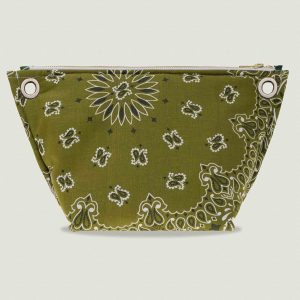 Pochette Œillets - Bronze / Vert Week-End