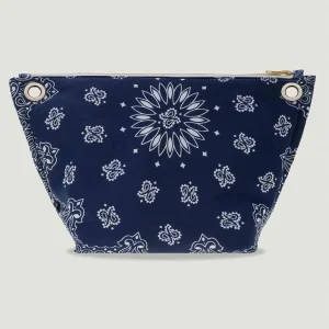 Pochette Œillets - Navy / Chambray