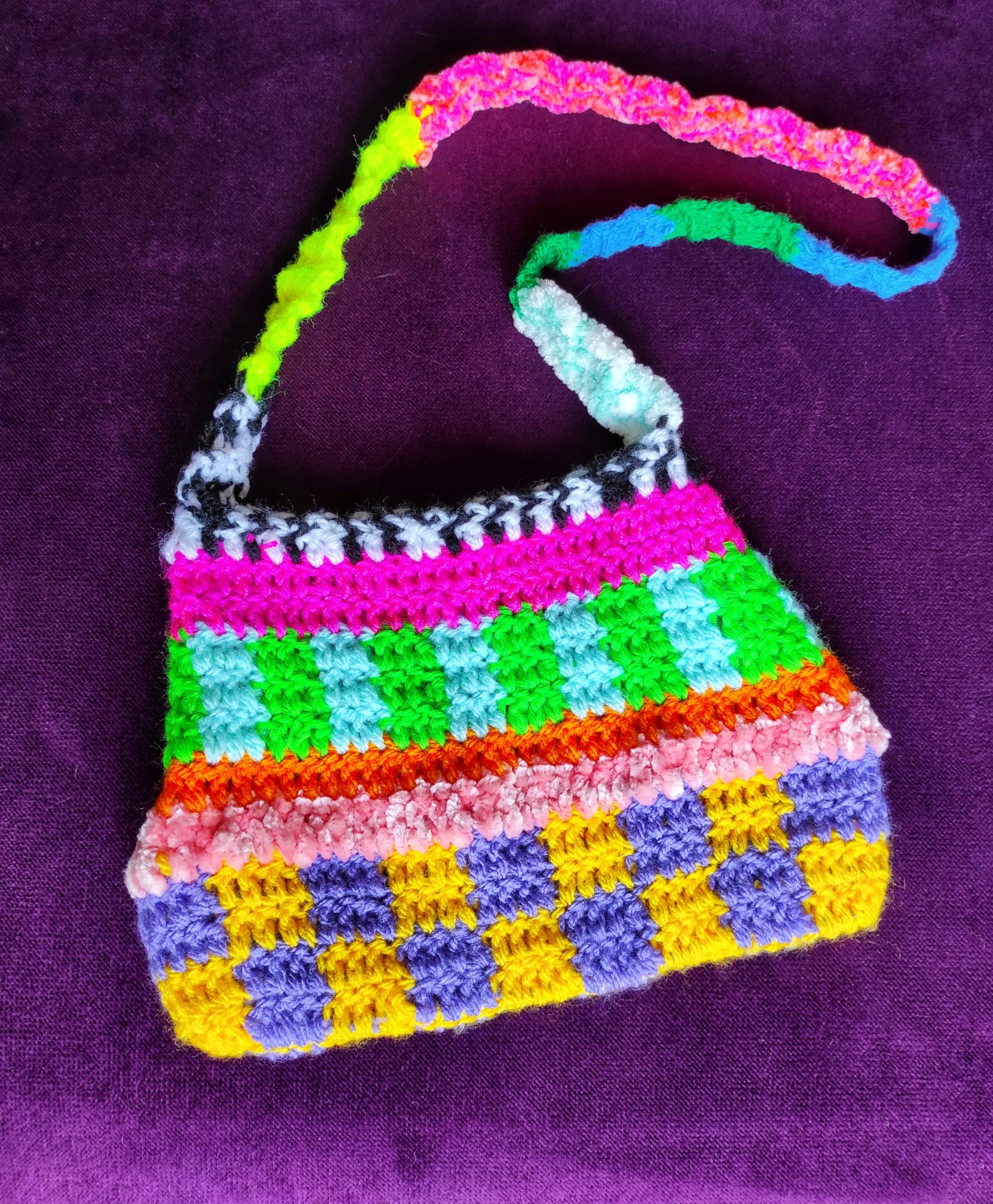 Aztèque Bag - Sac bandoulière crocheté tendance femme – Image 4