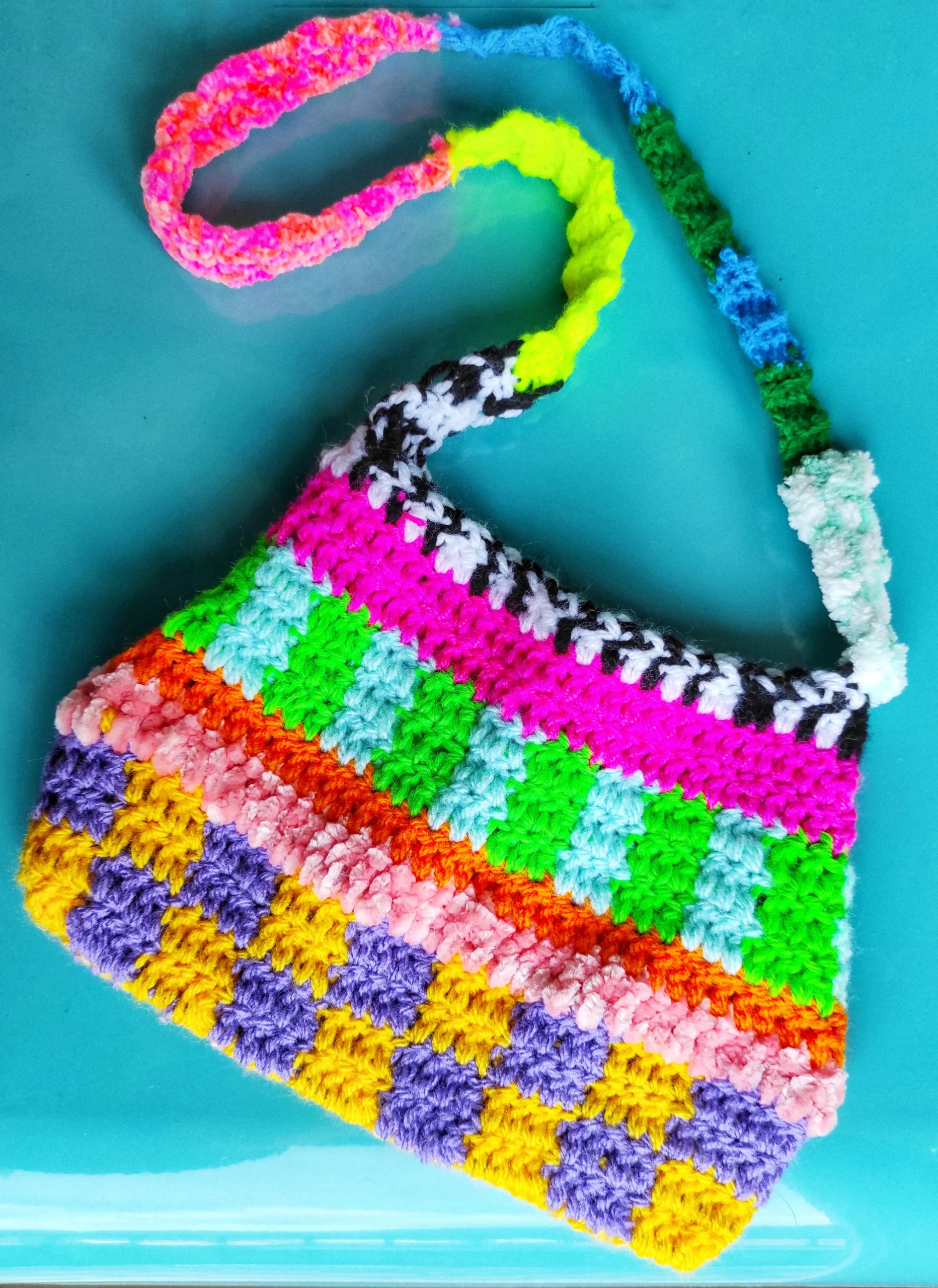 Aztèque Bag - Sac bandoulière crocheté tendance femme – Image 5