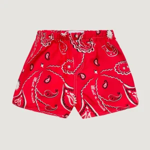 Short en Soie - HOWDY - Rouge