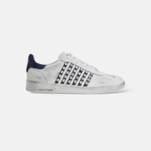 Sneakers Boxer Vintage - Blanc & Denim