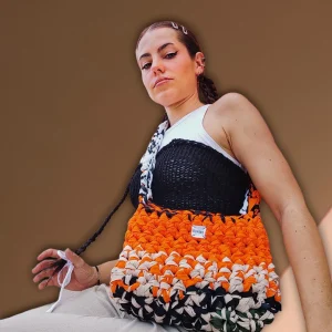 Undizz Bag - Sac à bandoulière crocheté fils recyclés