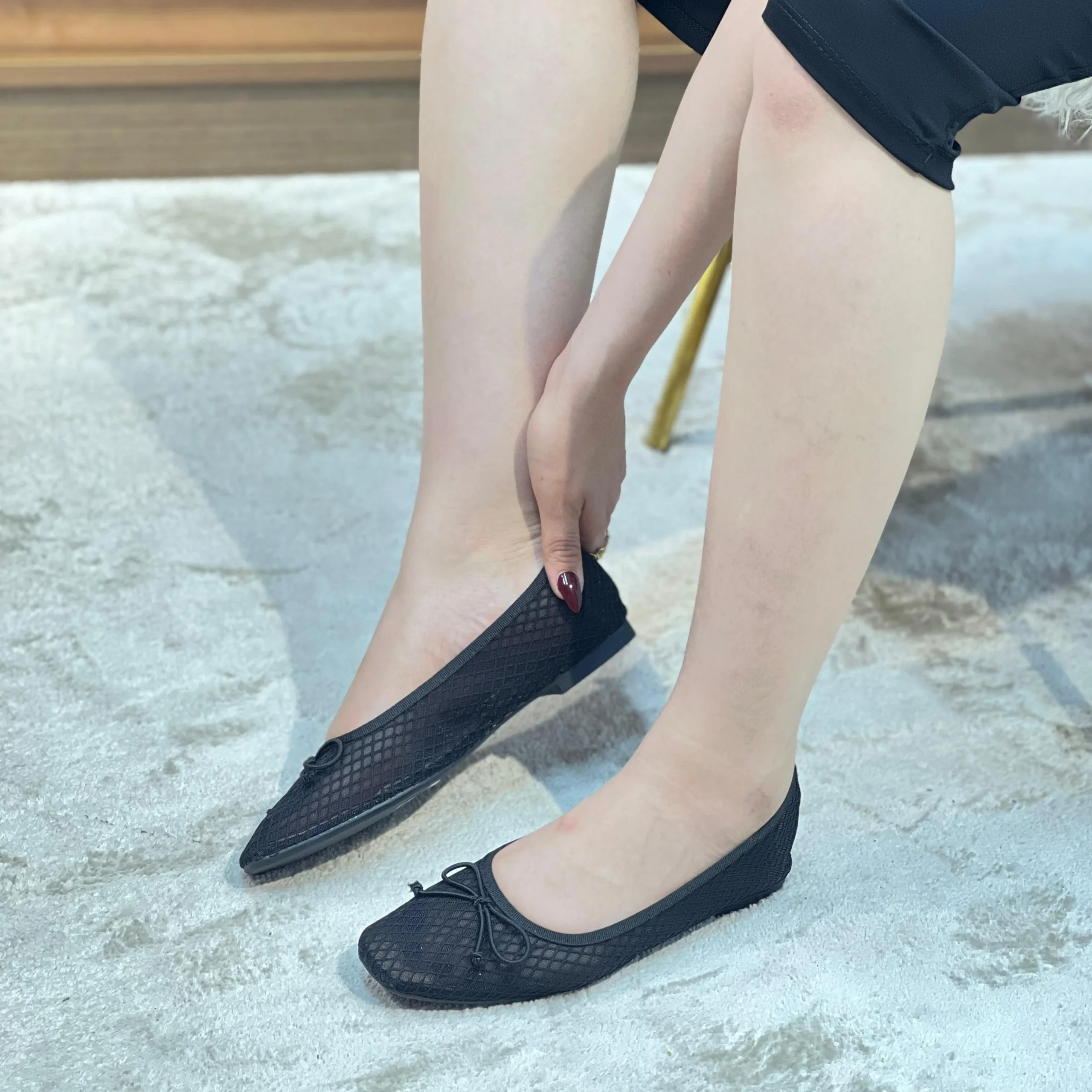Ballerines en maille ornées – Image 8