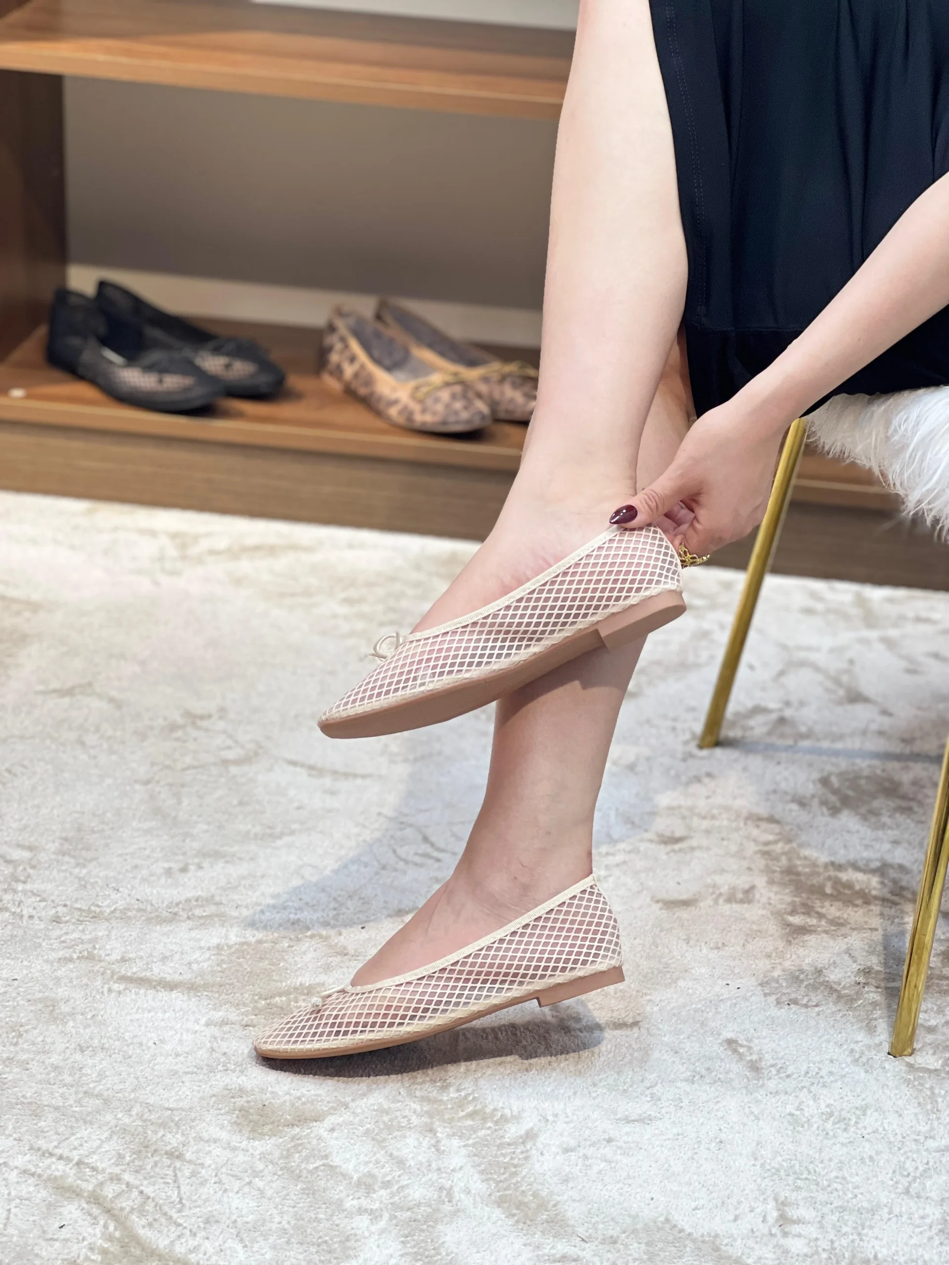 Ballerines en maille ornées – Image 5