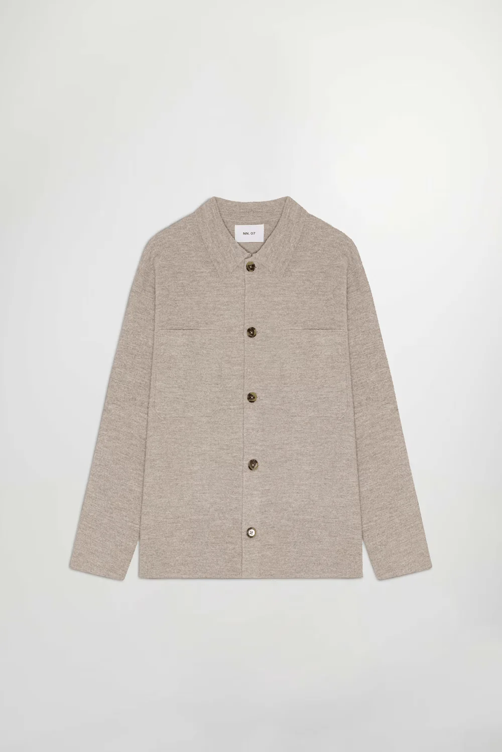 Surchemises NN07 - Jonas Boiled wool Overshirt 6398 – Image 7