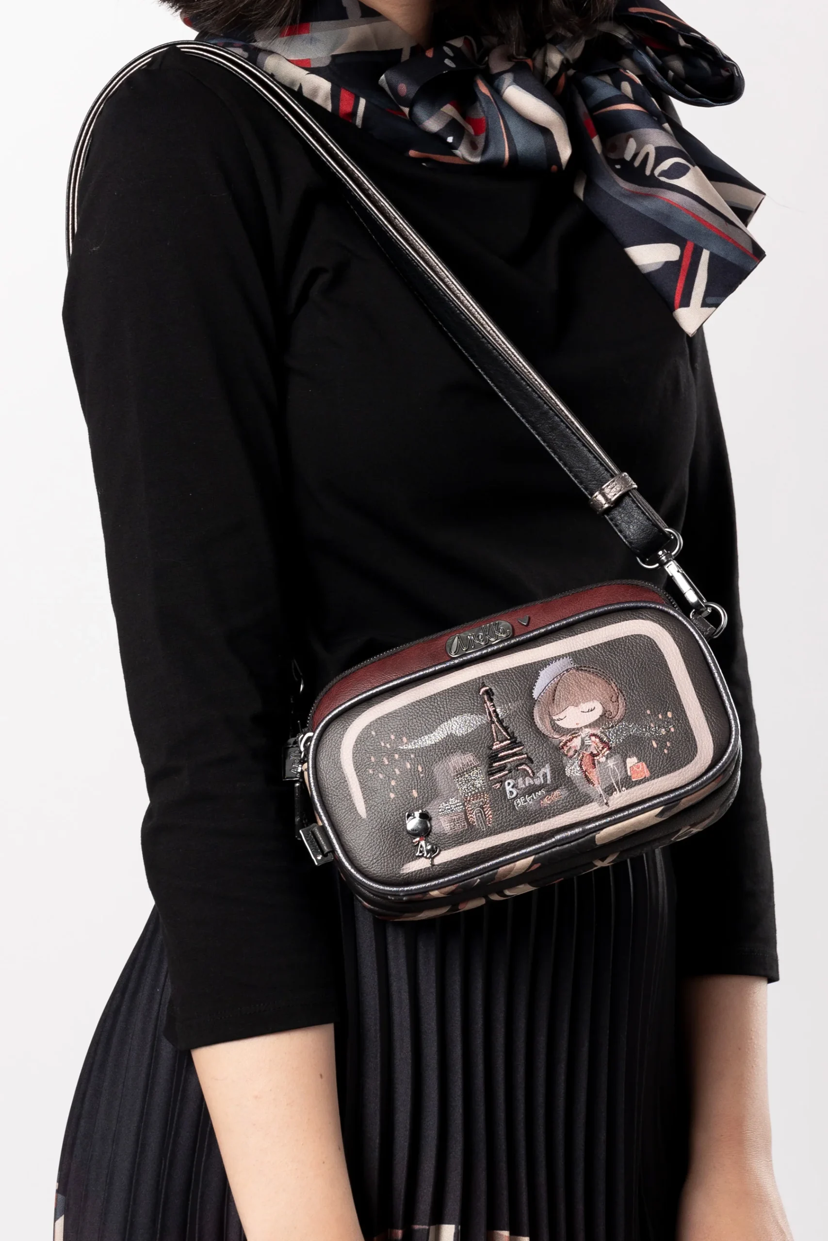 Sac bandoulière avec poche devant Mademoiselle – Image 2