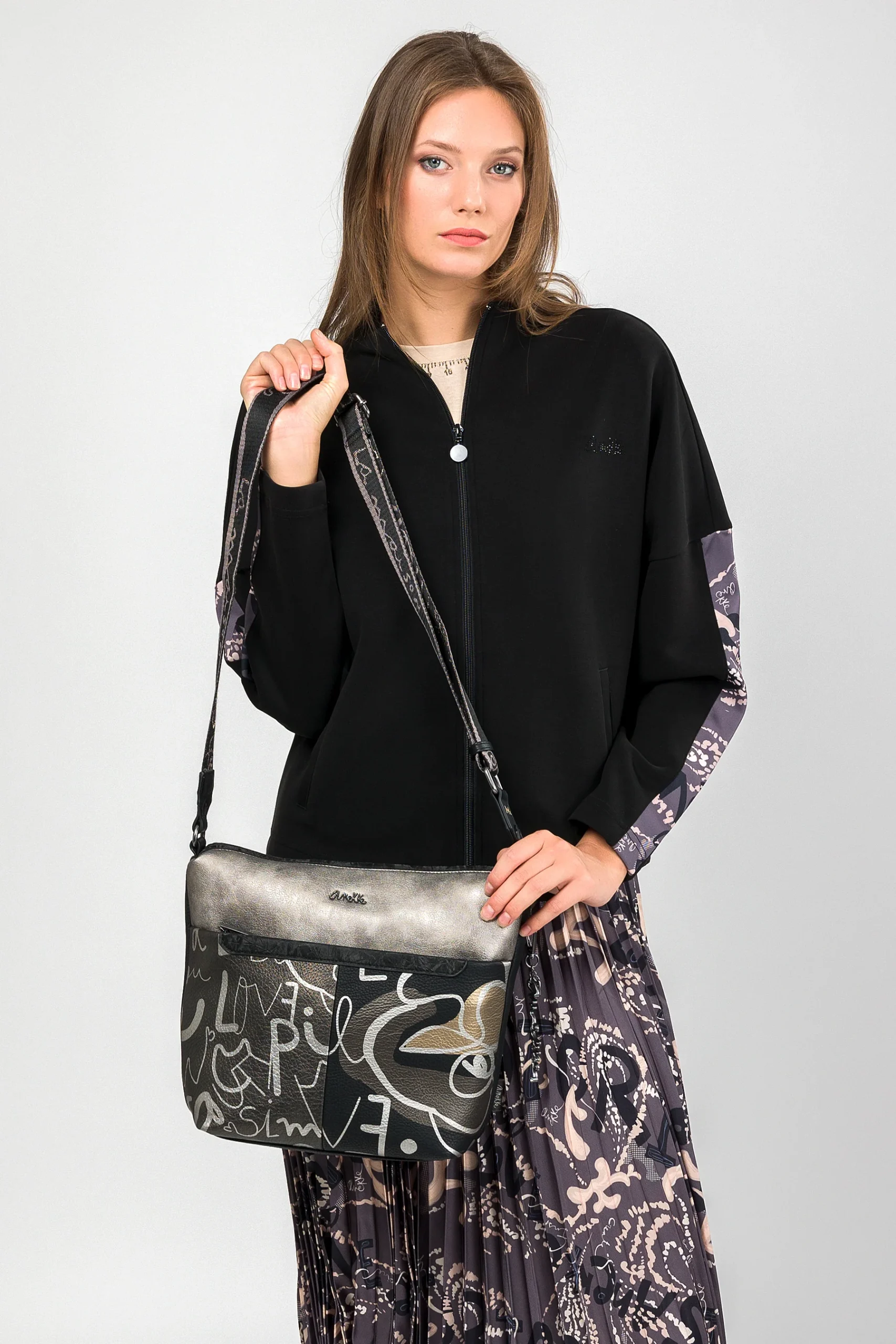 Sac bandoulière avec poche devant grand Nature Koko – Image 4