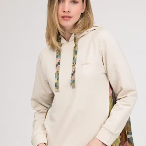 Sweat à capuche plissé