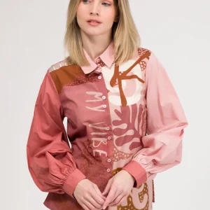 Chemise imprimée à manches longues