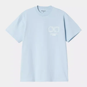 CARHARTT S/S ROTATION T-SHIRT AIR SKY/WHITE