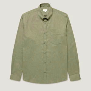 Chemise Sunspel - Chemise boutonnée en flanelle