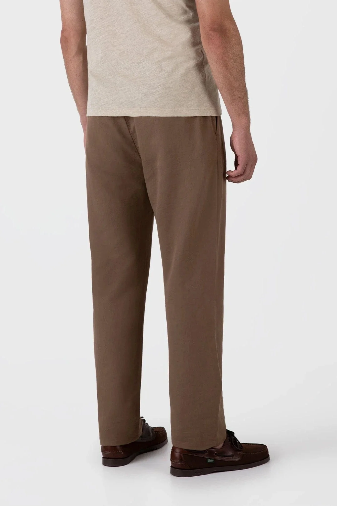 Pantalon Sunspel - Pantalon à cordon en lin et coton – Image 3