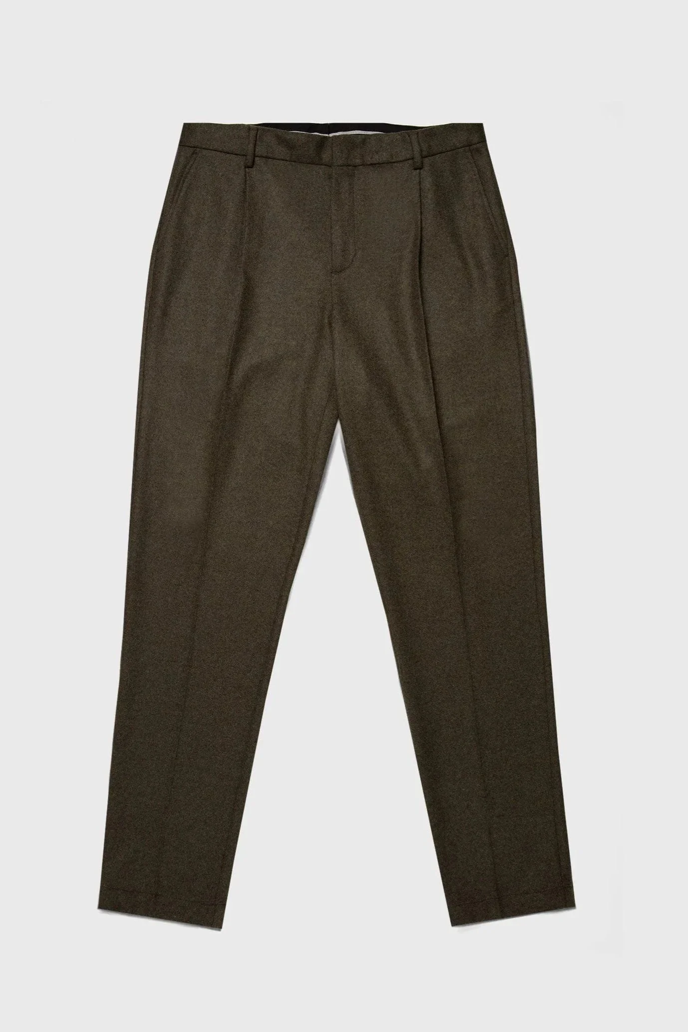 Pantalon Sunspel - Pantalon à pli en laine bouillie