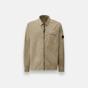 Surchemise Gabardine Zippée - beige