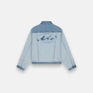Veste en Denim inversée- bleu