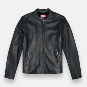 Veste en cuir - noir